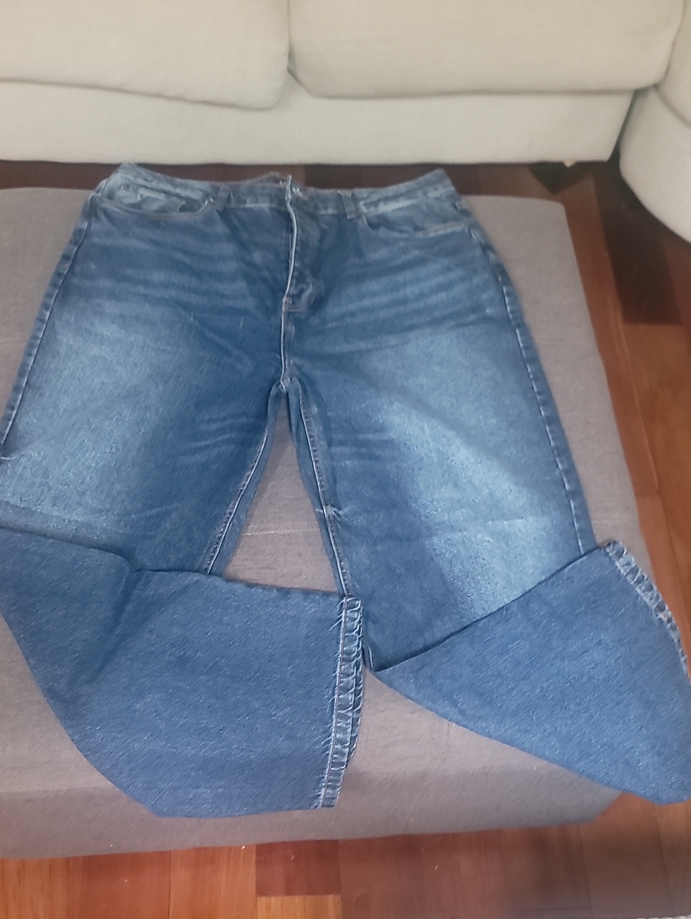Boohooman Never Worn Baggy Men's Straight Jeans Size 40 Tall- Blue